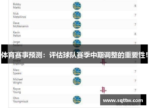 体育赛事预测：评估球队赛季中期调整的重要性！